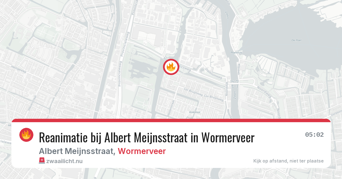 Reanimatie bij Albert Meijnsstraat in Wormerveer — 13 mei 2026