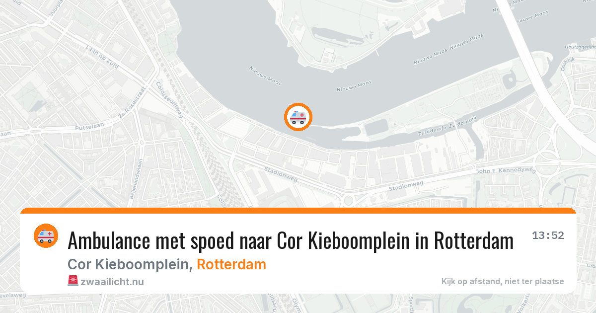 Ambulance met spoed naar Cor Kieboomplein in Rotterdam — 19 mrt 2026