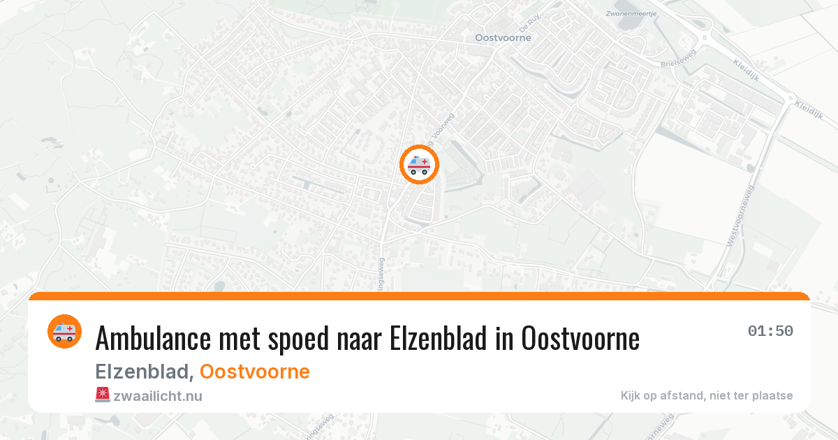 Ambulance met spoed naar Elzenblad in Oostvoorne — 6 apr 2026