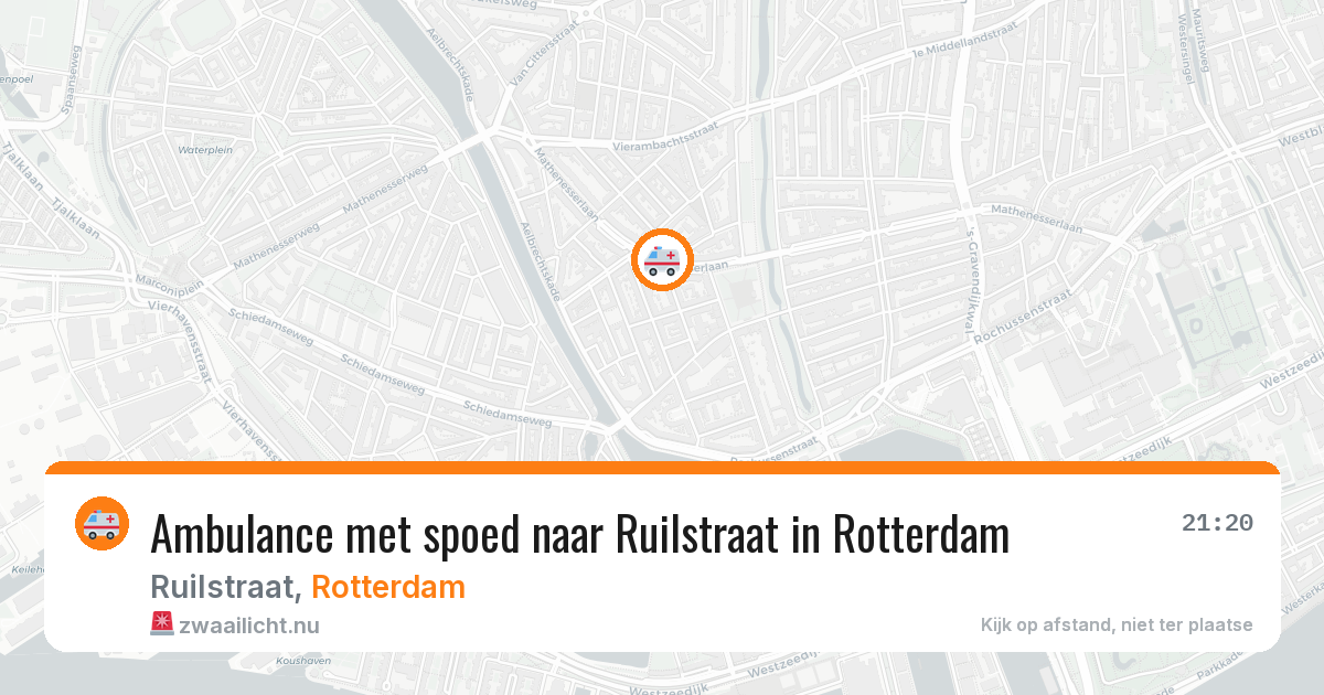 Ambulance met spoed naar Ruilstraat in Rotterdam — 14 jul 2026
