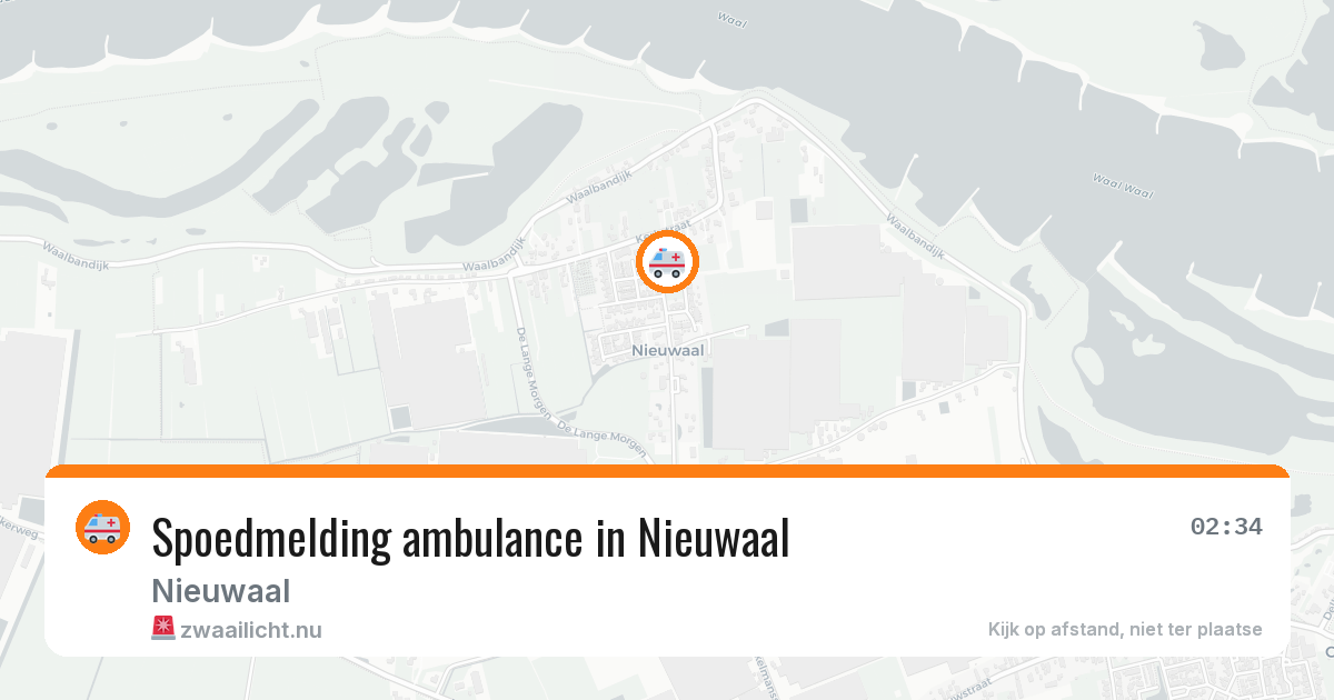 Spoedmelding ambulance in Nieuwaal — 13 mrt 2026