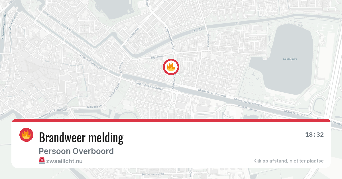 Brandweer melding — 6 mei 2026