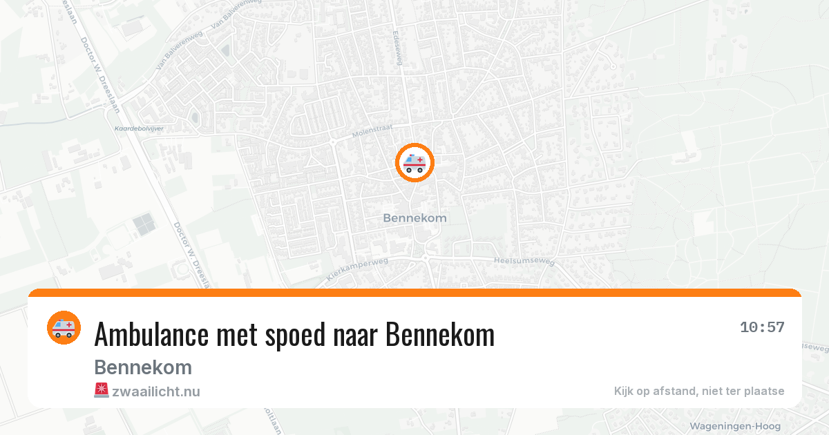 Ambulance met spoed naar Bennekom — 28 feb 2026 | 🚨 Zwaailicht.nu