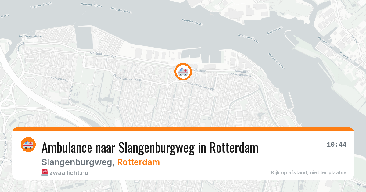 Ambulance naar Slangenburgweg in Rotterdam — 17 jul 2026