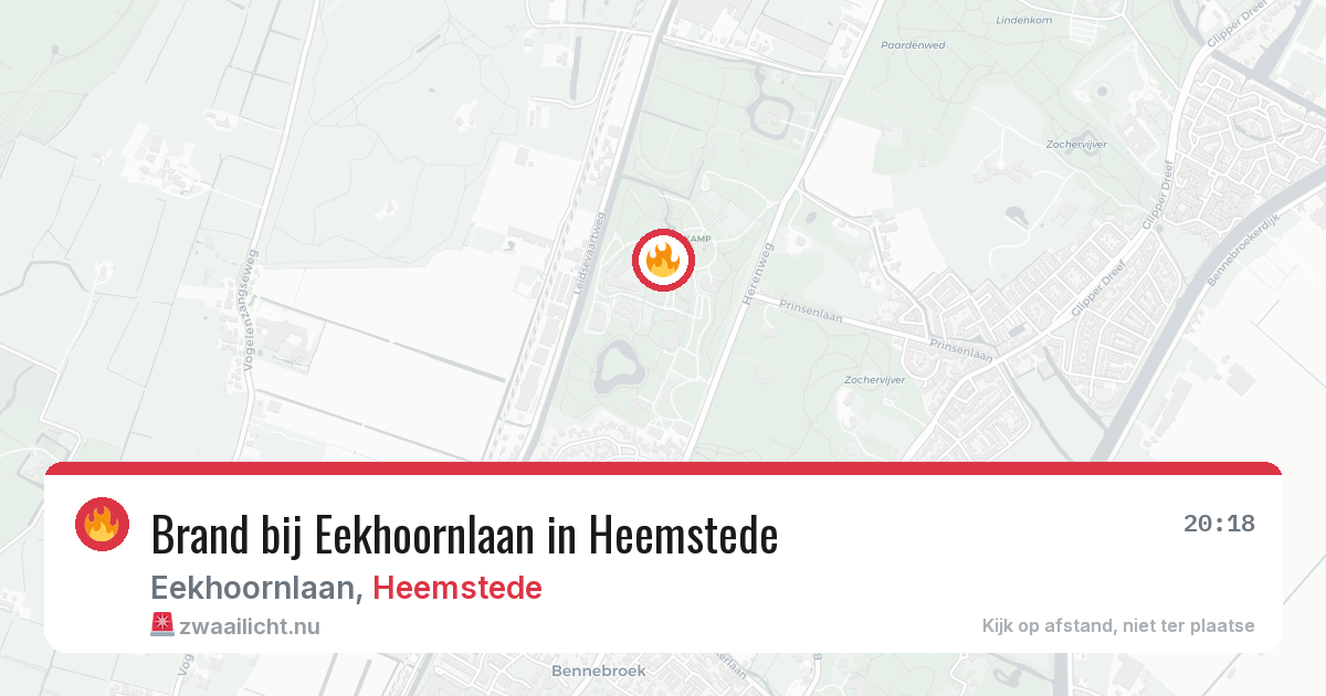 Brand bij Eekhoornlaan in Heemstede — 23 mei 2026