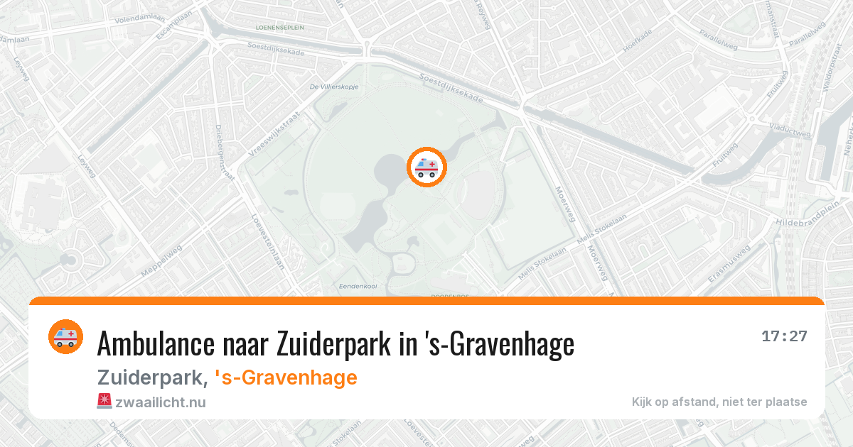 Ambulance naar Zuiderpark in 's-Gravenhage — 23 jul 2026