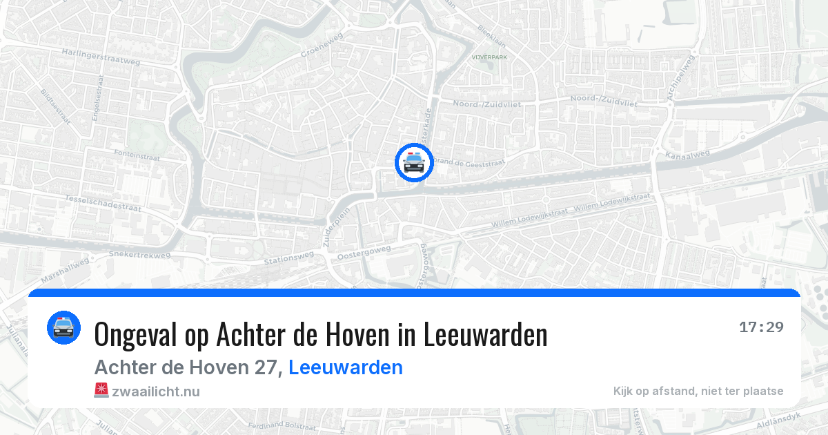 Ongeval op Achter de Hoven in Leeuwarden — 9 jun 2026