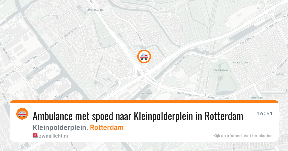 Ambulance met spoed naar Kleinpolderplein in Rotterdam — 7 apr 2026