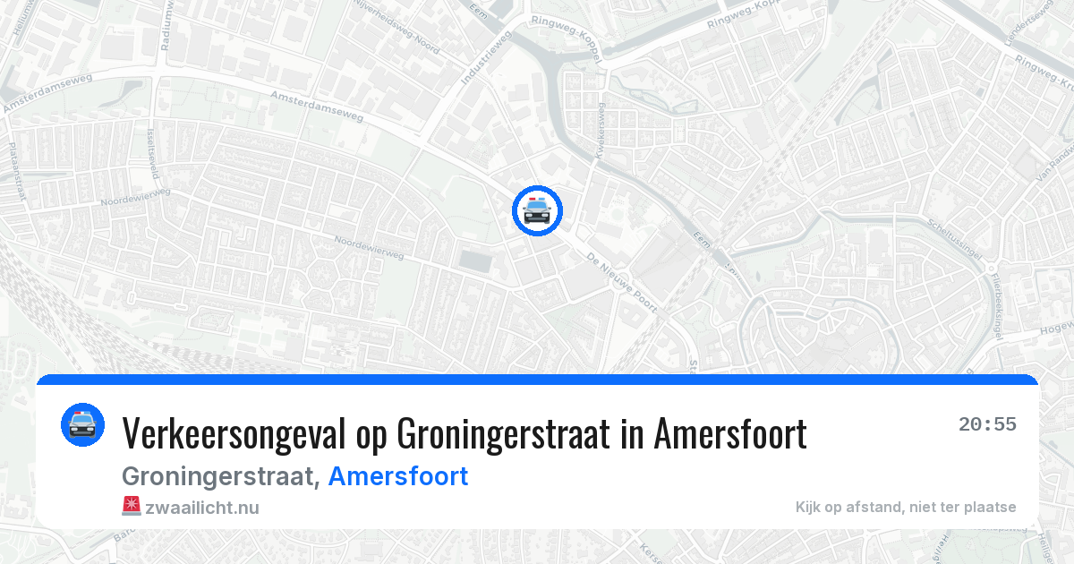 Verkeersongeval op Groningerstraat in Amersfoort — 21 mrt 2026