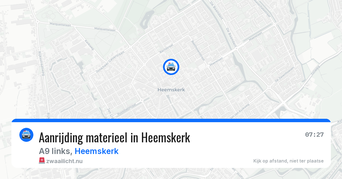 Aanrijding materieel in Heemskerk — 13 apr 2026