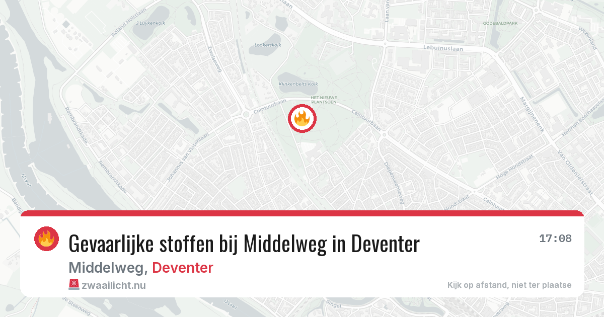 Gevaarlijke stoffen bij Middelweg in Deventer — 31 mrt 2026