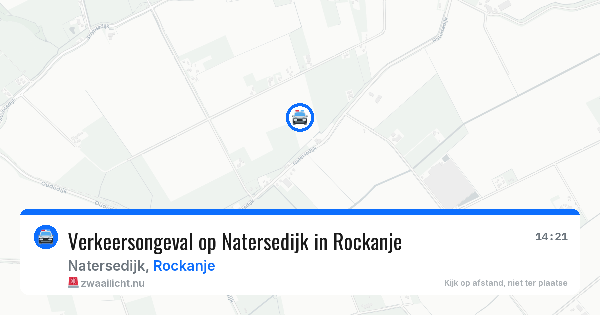 Verkeersongeval op Natersedijk in Rockanje — 8 jun 2026