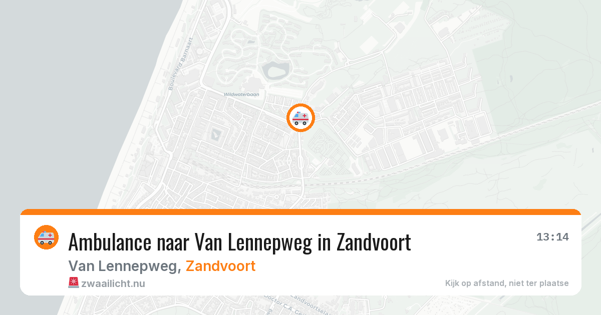 Ambulance naar Van Lennepweg in Zandvoort — 12 mei 2026