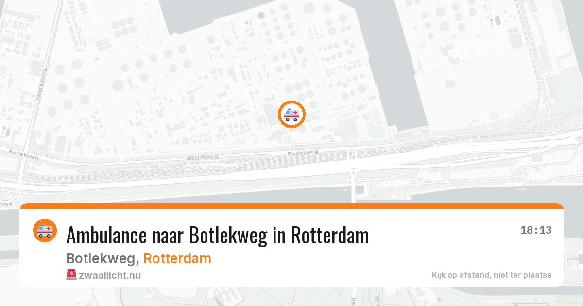 Ambulance naar Botlekweg in Rotterdam — 14 jul 2026