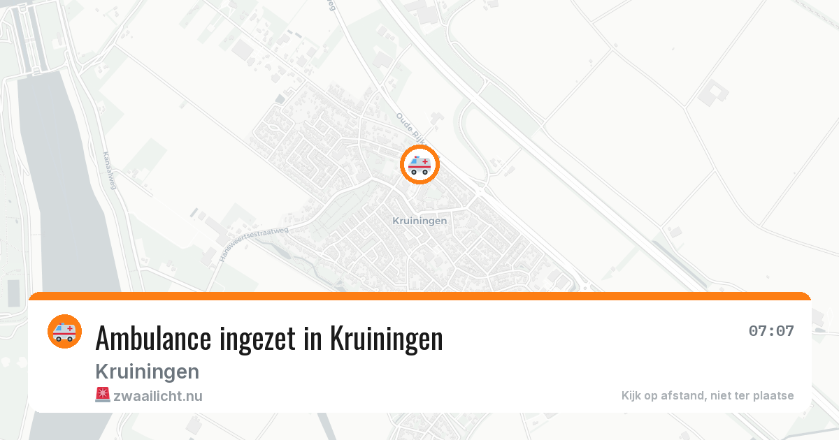 Ambulance ingezet in Kruiningen — 9 apr 2026
