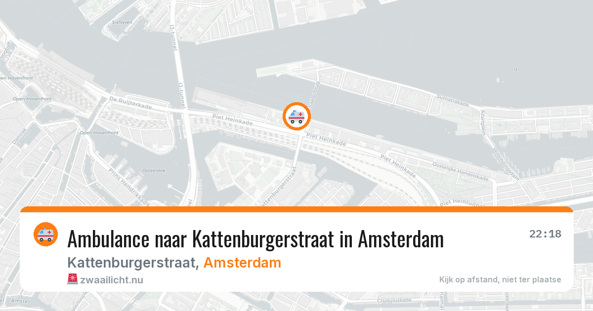 Ambulance naar Kattenburgerstraat in Amsterdam — 30 mei 2026