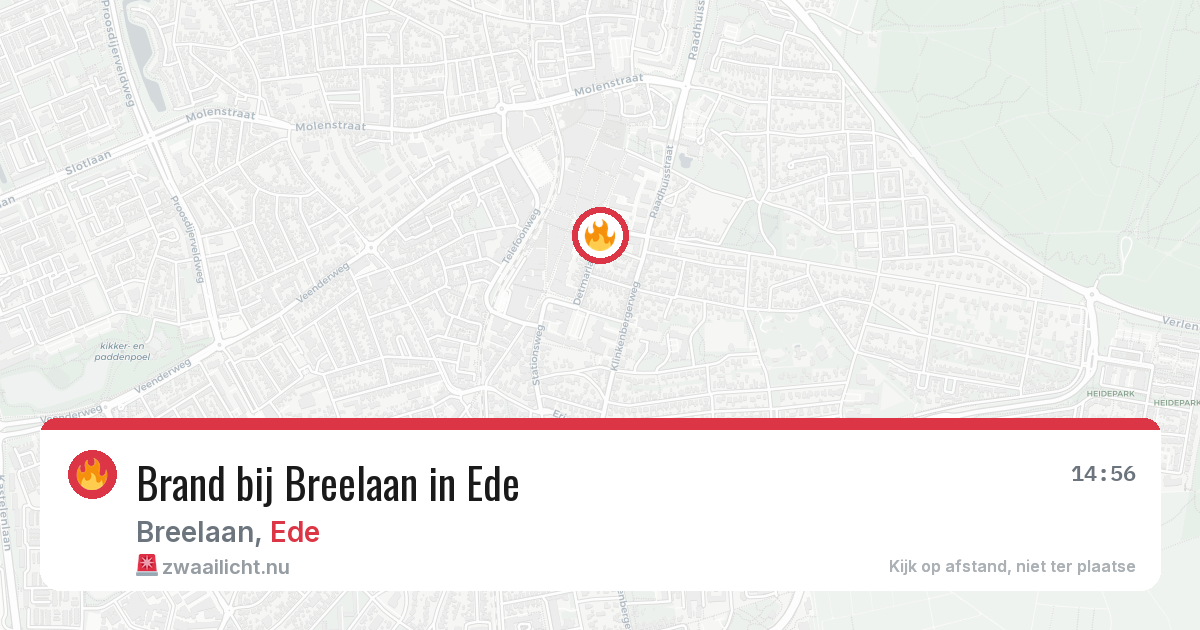 Brand bij Breelaan in Ede — 29 apr 2026