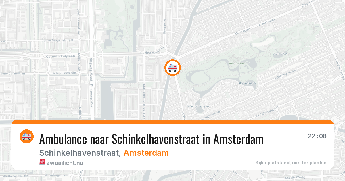 Ambulance naar Schinkelhavenstraat in Amsterdam — 10 jul 2026