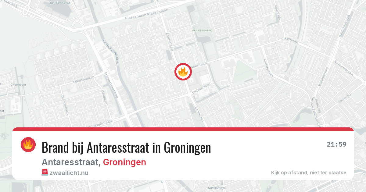 Brand bij Antaresstraat in Groningen — 1 jun 2026