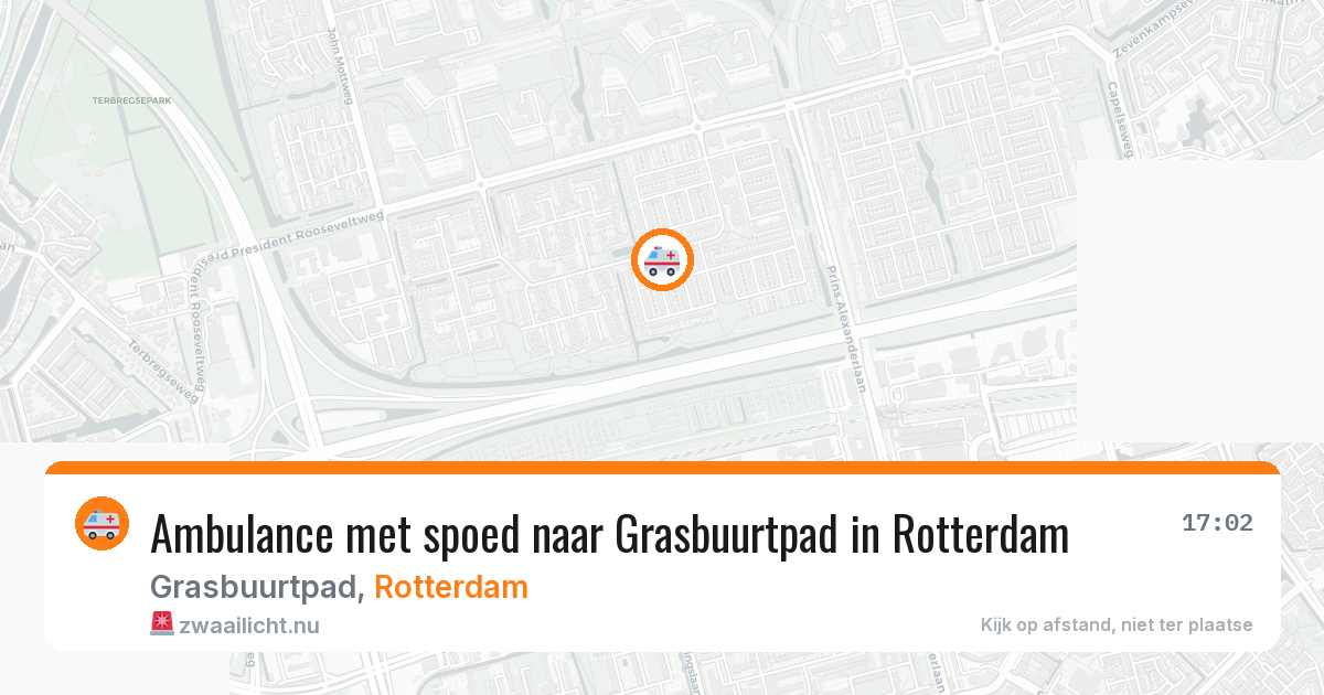 Ambulance met spoed naar Grasbuurtpad in Rotterdam — 10 jul 2026