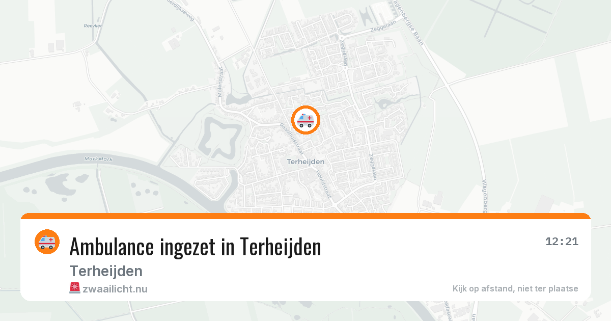Ambulance ingezet in Terheijden — 29 apr 2026