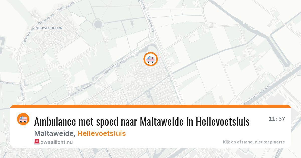 Ambulance met spoed naar Maltaweide in Hellevoetsluis — 27 apr 2026