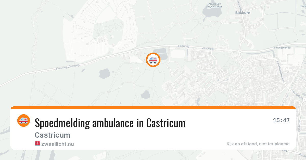 Spoedmelding ambulance in Castricum — 15 jul 2026