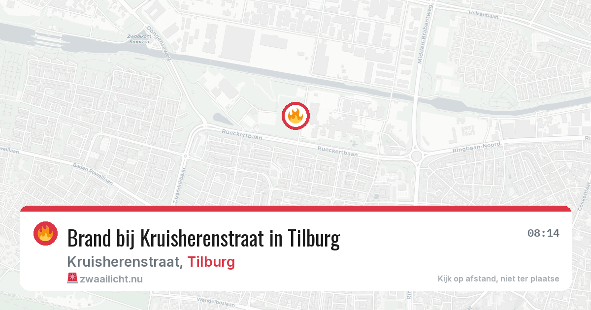 Brand bij Kruisherenstraat in Tilburg — 27 jul 2026
