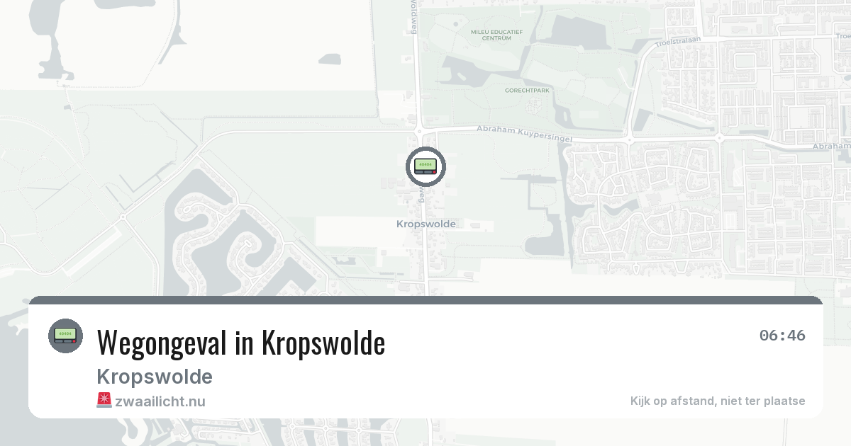 Wegongeval in Kropswolde — 23 feb 2026