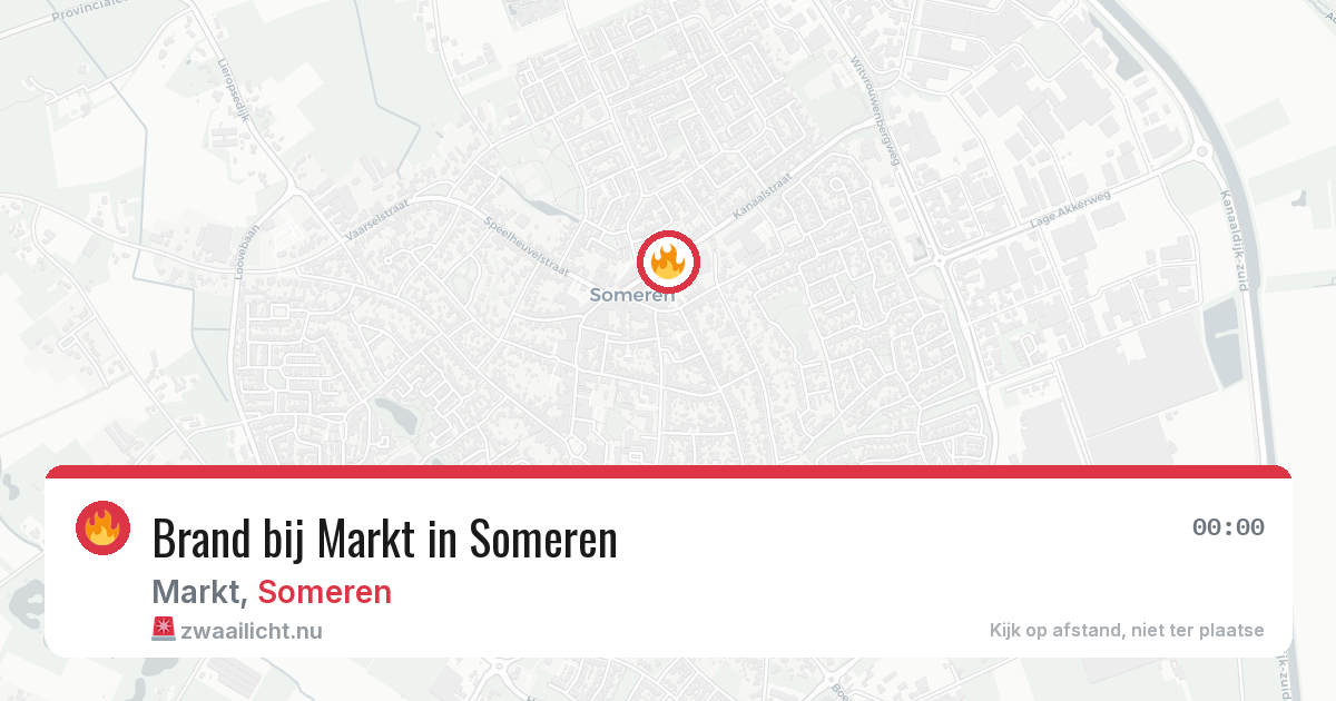 Brand bij Markt in Someren — 22 mei 2026