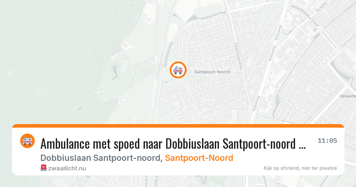 Ambulance met spoed naar Dobbiuslaan Santpoort-noord in Santpoort-Noord — 3 jun 2026