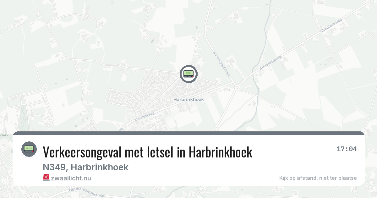 Verkeersongeval met letsel in Harbrinkhoek — 23 jun 2026