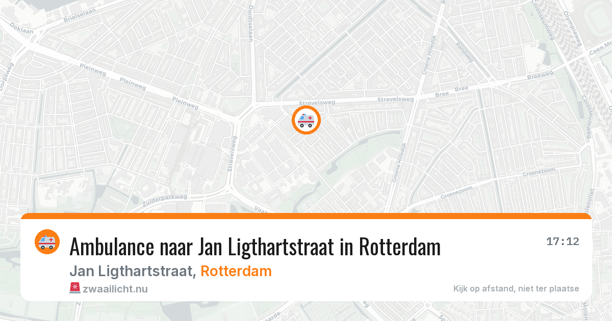 Ambulance naar Jan Ligthartstraat in Rotterdam — 26 mrt 2026