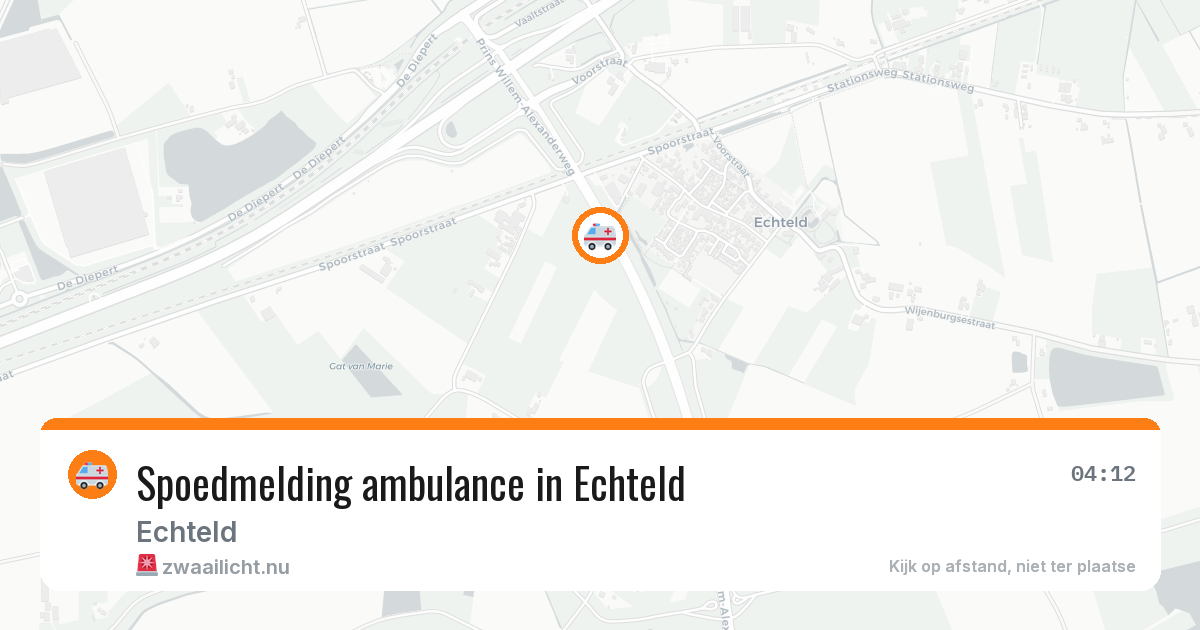 Spoedmelding ambulance in Echteld — 6 mei 2026