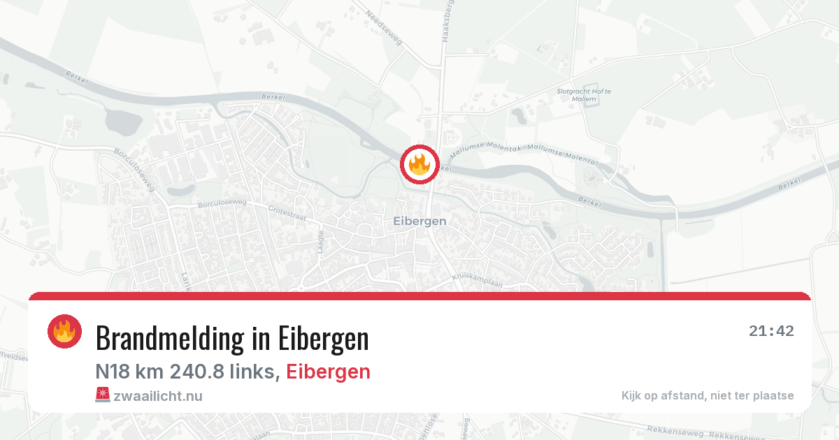 Brandmelding in Eibergen — 9 jul 2026