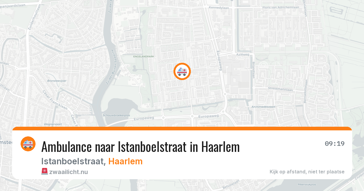 Ambulance naar Istanboelstraat in Haarlem — 14 jul 2026