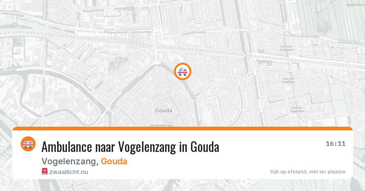 Ambulance naar Vogelenzang in Gouda — 12 jul 2026