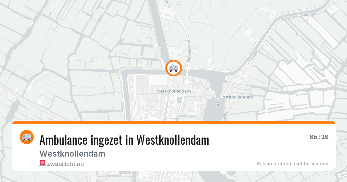 Ambulance ingezet in Westknollendam — 8 jun 2026