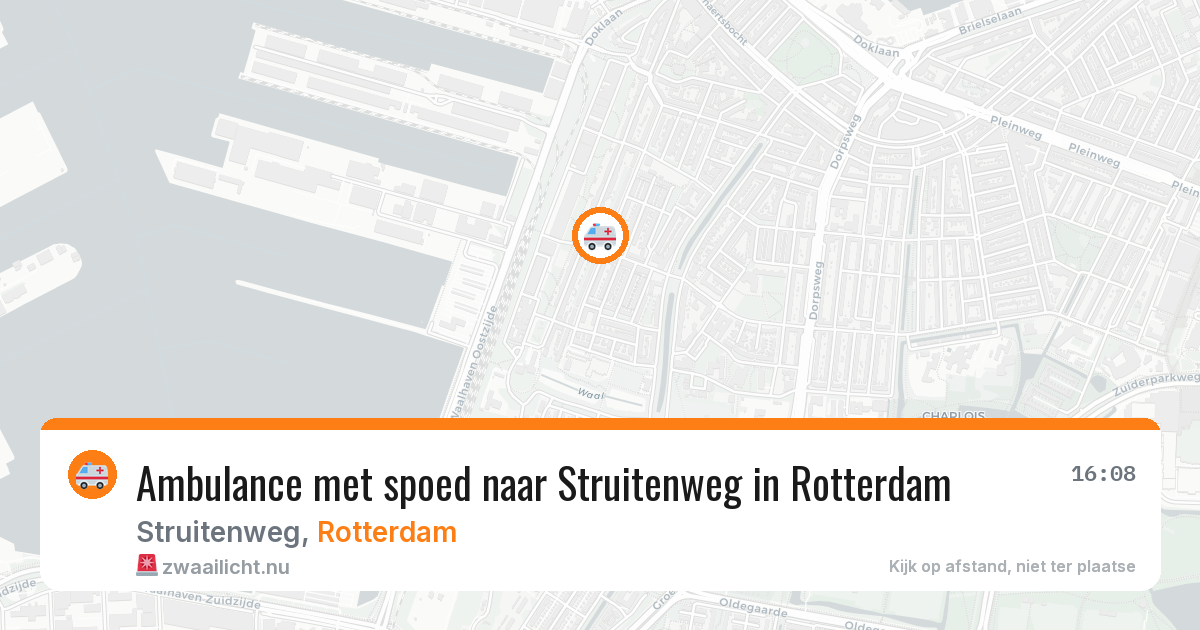 Ambulance met spoed naar Struitenweg in Rotterdam — 4 jun 2026