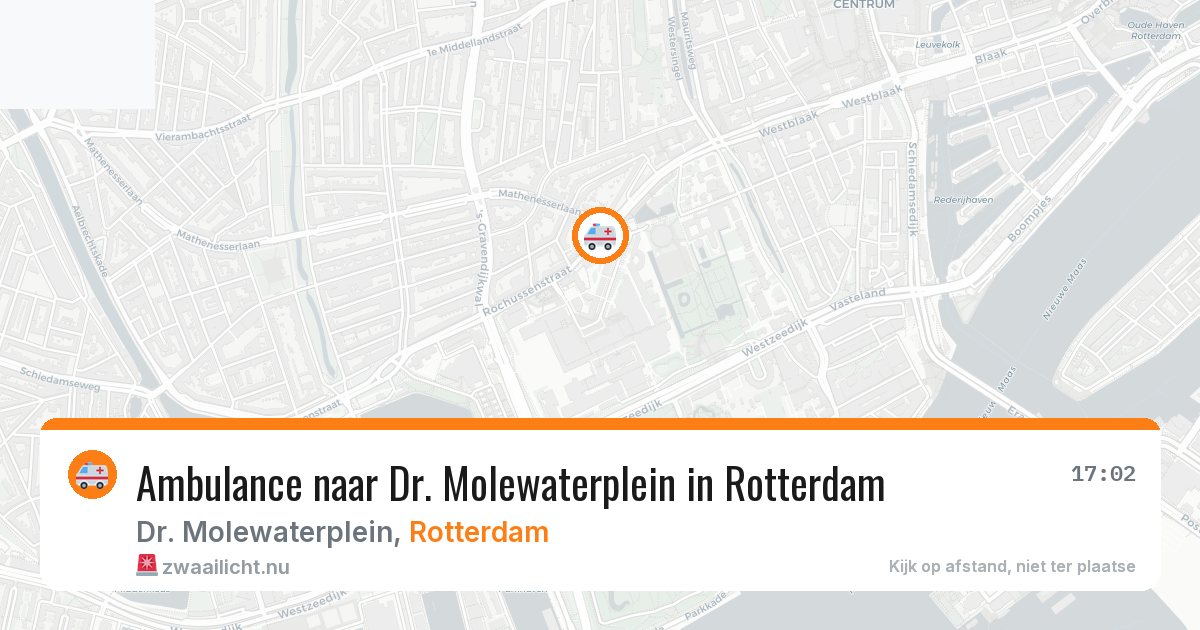 Ambulance naar Dr. Molewaterplein in Rotterdam — 10 jul 2026