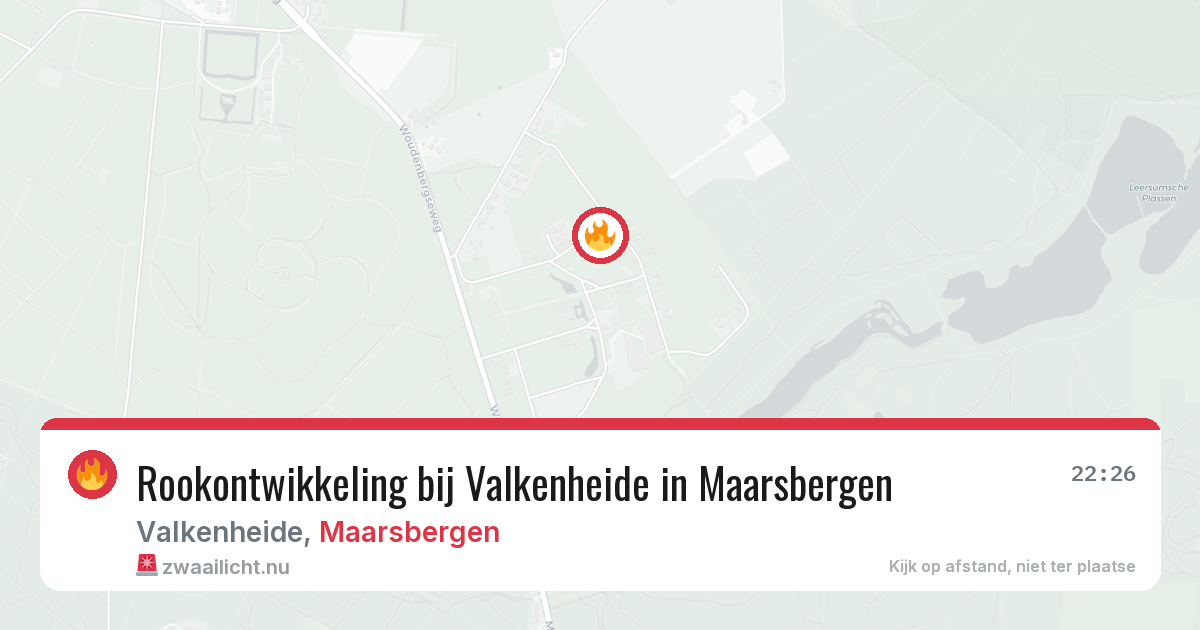 Rookontwikkeling bij Valkenheide in Maarsbergen — 30 mei 2026