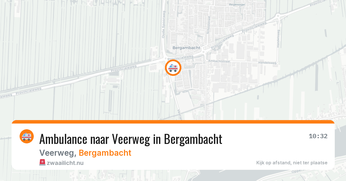Ambulance naar Veerweg in Bergambacht — 12 jul 2026