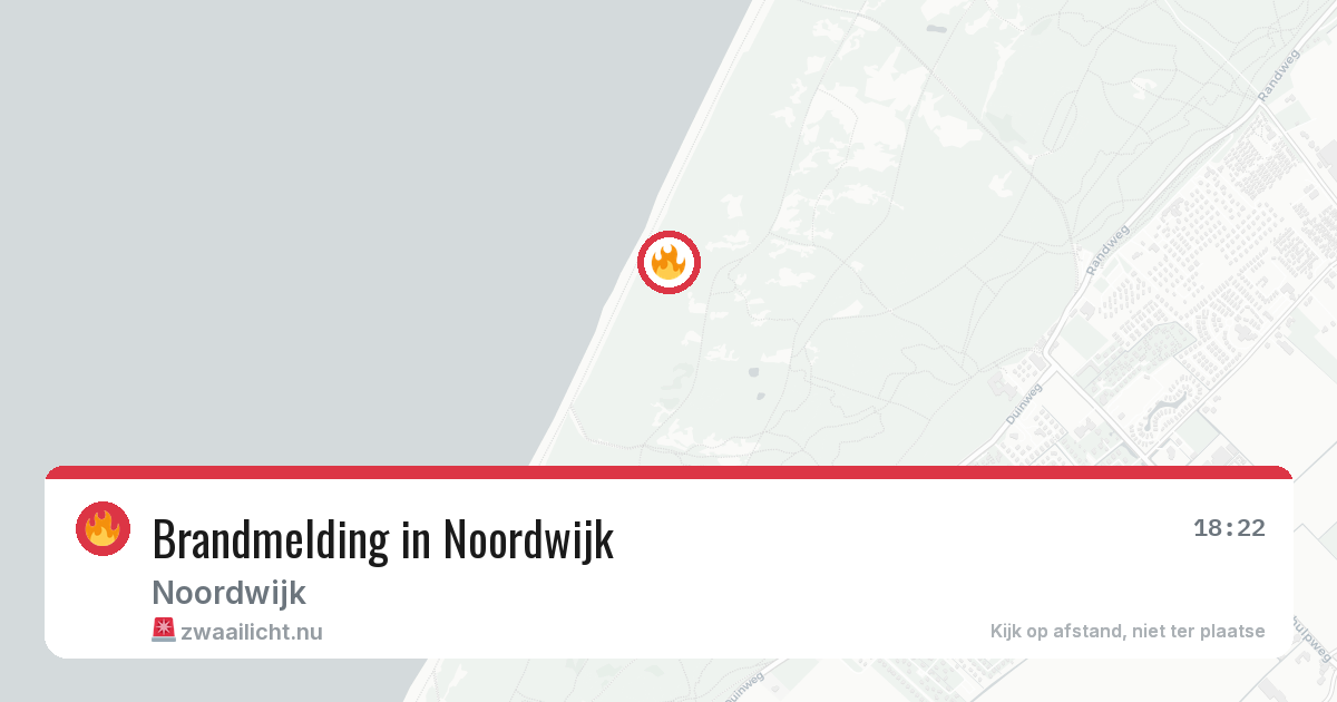Brandmelding in Noordwijk — 17 jul 2026