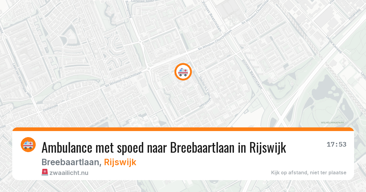 Ambulance met spoed naar Breebaartlaan in Rijswijk — 28 jan 2026