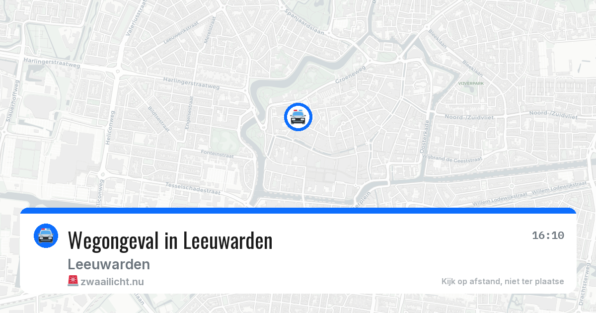 Wegongeval in Leeuwarden — 9 jul 2026