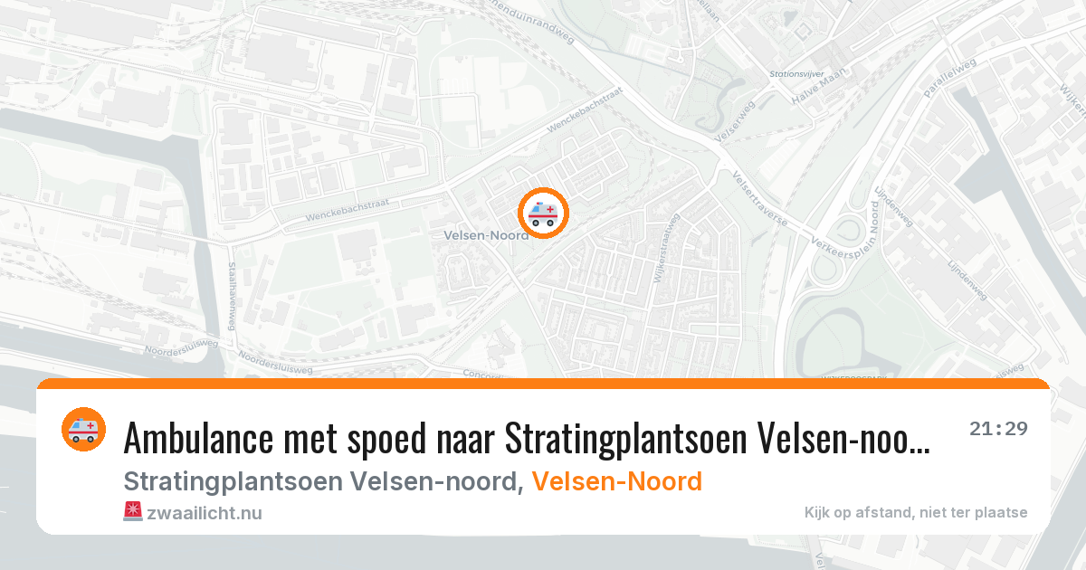 Ambulance met spoed naar Stratingplantsoen Velsen-noord in Velsen-Noord — 18 mrt 2026
