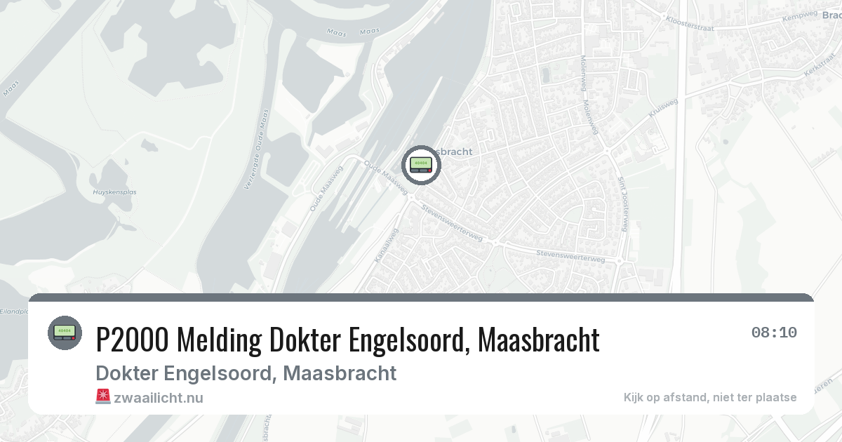 P2000 Melding Dokter Engelsoord, Maasbracht — 9 feb 2026