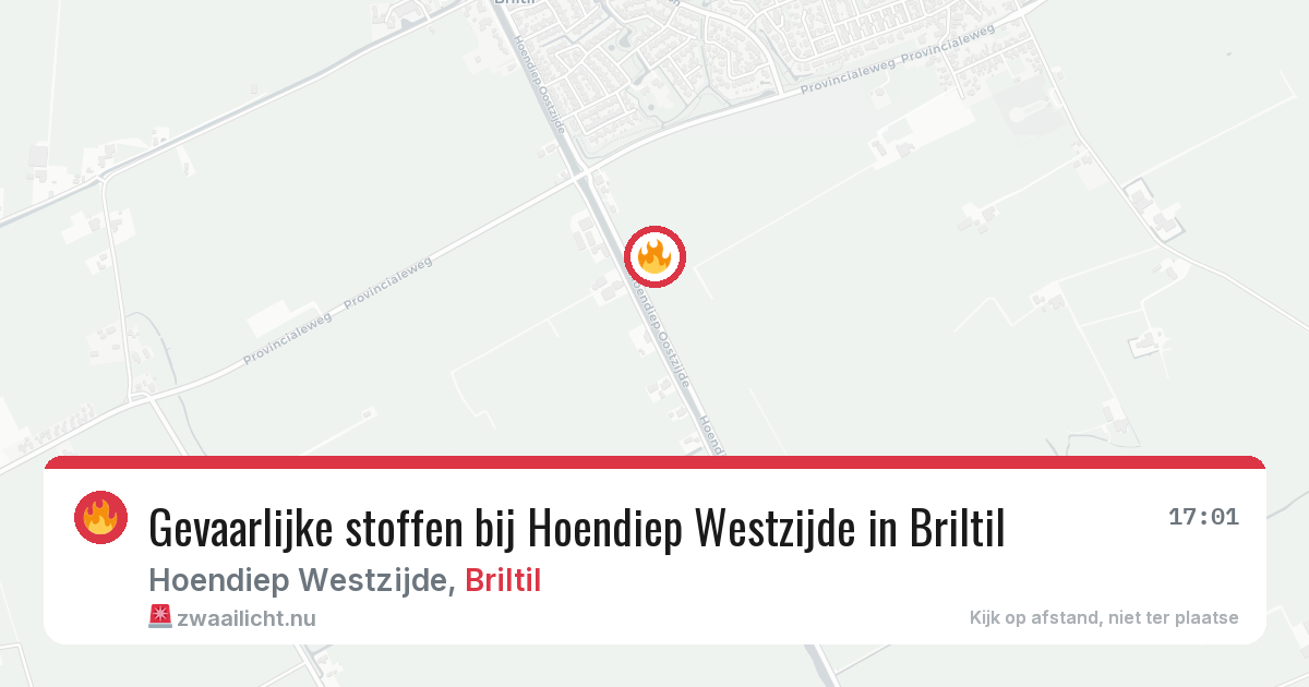 Gevaarlijke stoffen bij Hoendiep Westzijde in Briltil — 8 apr 2026