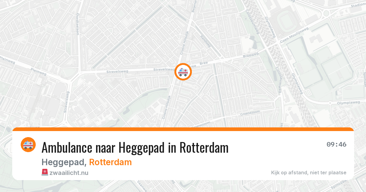 Ambulance naar Heggepad in Rotterdam — 21 jul 2026