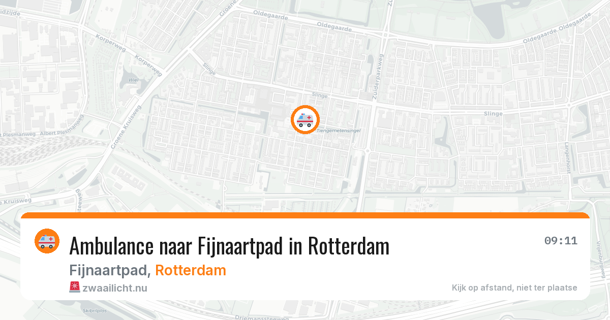 Ambulance naar Fijnaartpad in Rotterdam — 21 mei 2026